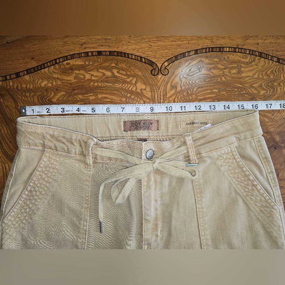 Judy Blue Womens Straight Leg / Jogger Style Tan Utility Pants, Size 13/31 - Picture 5 of 9